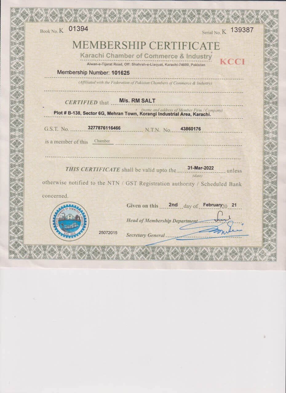 KCCI Certificate
