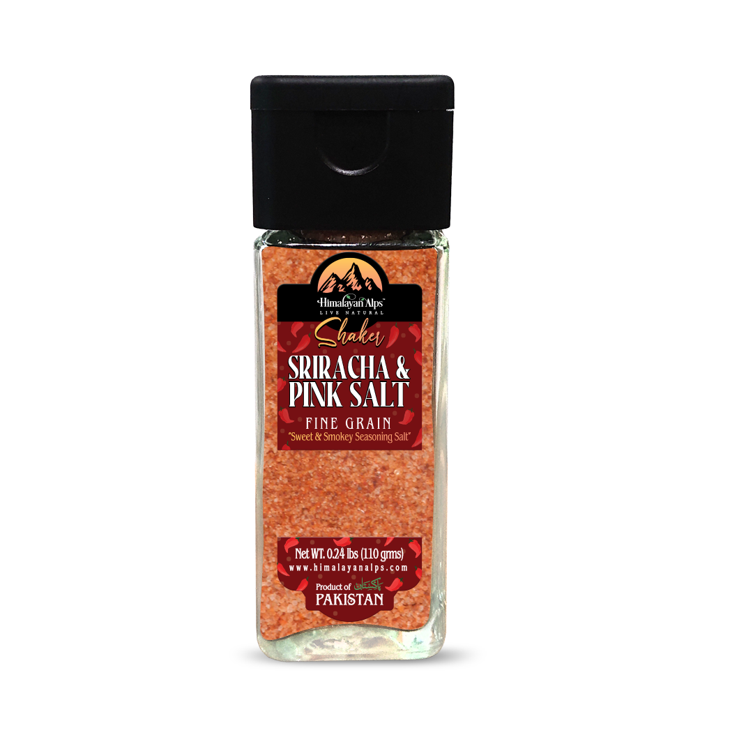 Square Glass Sriracha Salt Shaker