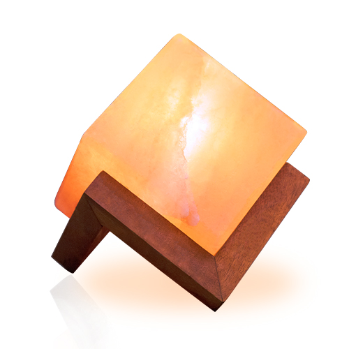 himalayan salt penny cube shape lamp